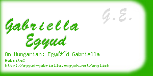 gabriella egyud business card